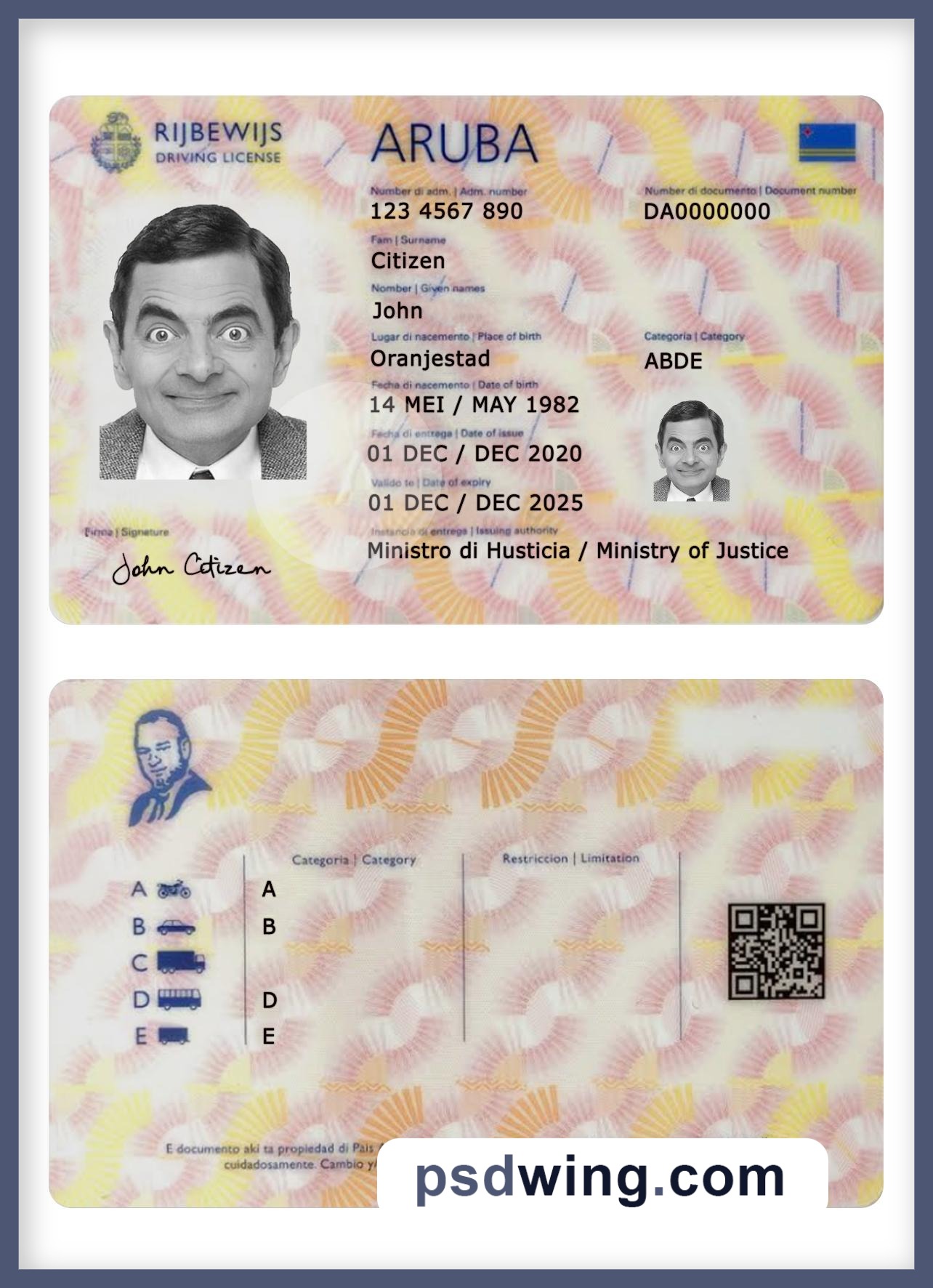 Aruba Driving License